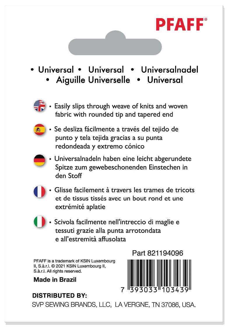 Pfaff Universalnadeln 80/12 (5 Stück)